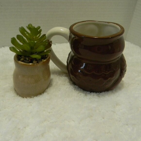 Owl Gift Set Mug and Succulent Planter World Market NWOT - Picture 7 of 7